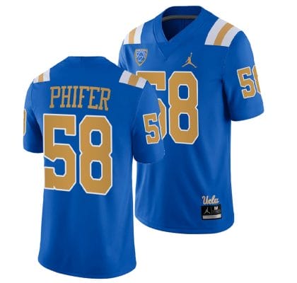 UCLA Bruins Roman Phifer Jersey #58 Blue College Football Uniform