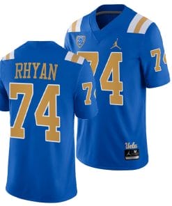 UCLA Bruins Sean Rhyan Jersey #74 Blue College Football Uniform