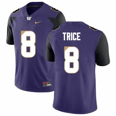Washington Huskies Bralen Trice Jersey #8 College Football Premier Purple Alternative