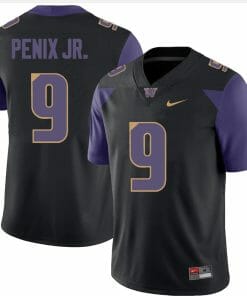 Washington Huskies Michael Penix Jr Jersey #9 College Football Premier Black