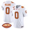Antonio Williams Jersey #0 Clemson Tigers Vapor Limited Acc Patch College Football Stitched White