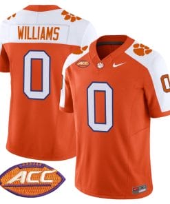 Antonio Williams Jersey #0 Clemson Tigers Vapor Limited Acc Patch College Football Stitched Alternate
