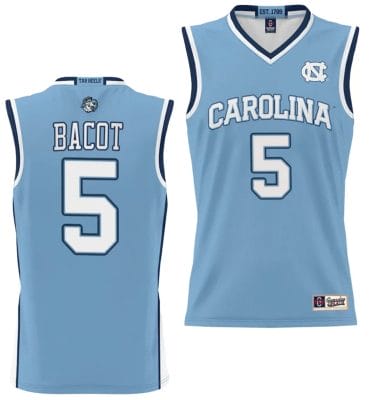 Armando Bacot Jersey #5 UNC Tar Heels College NIL Basketball Lightweight Blue