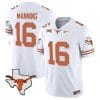 Arch Manning Jersey #16 Texas Longhorn Vapor Limited College Football White