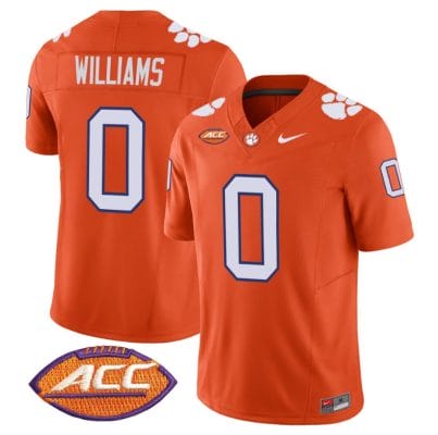 Antonio Williams Jersey #0 Clemson Tigers Vapor Limited Acc Patch College Football Stitched Orange 8 Antonio Williams Jersey #0 Clemson Tigers Vapor Limited Acc Patch College Football Stitched Orange