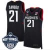 Adama Sanogo Jersey #21 UConn Huskies 2023 National Champions College Basketball Black