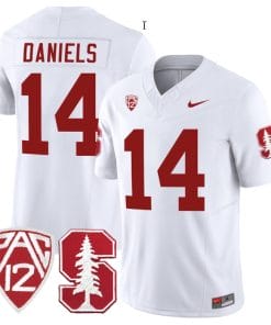 Ashton Daniels Jersey #14 Standford Cardinal Jersey Vapor Limited College Football White