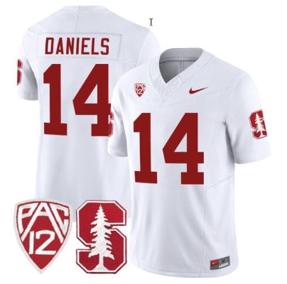 Ashton Daniels Jersey #14 Standford Cardinal Jersey Vapor Limited College Football White