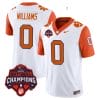 Antonio Williams Jersey #0 Clemson Tigers Vapor Limited Champions Patch College Football Stitched Orange Sleeves
