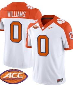 Antonio Williams Jersey #0 Clemson Tigers Vapor Limited Acc Patch College Football Stitched Inverted