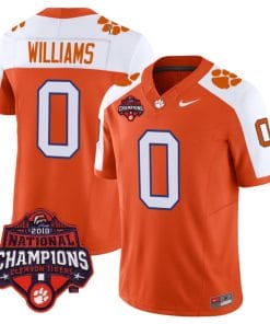 Antonio Williams Jersey #0 Clemson Tigers Vapor Limited Champions Patch College Football Stitched Alternate