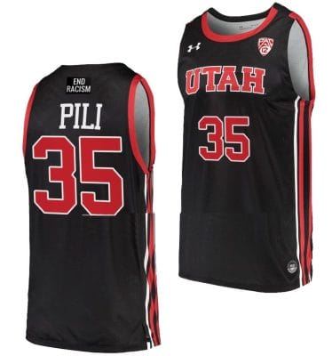 Alissa Pili Jersey #35 Utah Utes College Basketball Black 8 Alissa Pili Jersey #35 Utah Utes College Basketball Black