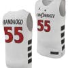 Aziz Bandaogo Jersey #55 Cincinnati Bearcats College Basketball Replica 2023-24 White