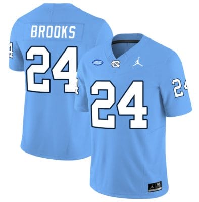 British Brooks Jersey #24 North Carolina Tar Heels Vapor Limited College Football Blue 8 British Brooks Jersey #24 North Carolina Tar Heels Vapor Limited College Football Blue