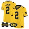 Blake Corum Jersey #2 Michigan Wolverines 1000 Wins Patch Vapor Limited Football Maize