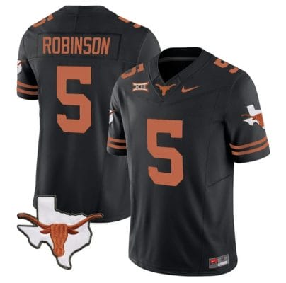 Bijan Robinson Jersey #5 Texas Longhorn Vapor Limited College Football Black 8 Bijan Robinson Jersey #5 Texas Longhorn Vapor Limited College Football Black