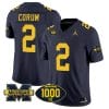Blake Corum Jersey #2 Michigan Wolverines 1000 Wins Patch Vapor Limited Football Navy Alternate 5 Blake Corum Jersey #2 Michigan Wolverines 1000 Wins Patch Vapor Limited Football Navy