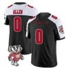 Braelon Allen Jersey #0 Wisconsin Badgers Vapor Limited College Football Black Alternate