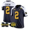 Blake Corum Jersey #2 Michigan Wolverines 1000 Wins Patch Vapor College Football Navy Alternate