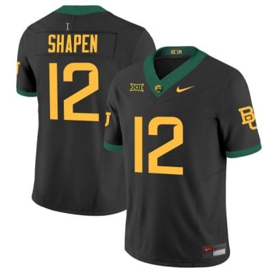 Blake Shapen Jersey #12 Baylor Bears Vapor Limited College Football Black