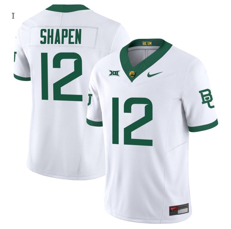Blake Shapen Jersey #12 Baylor Bears Vapor Limited College Football White 1 Blake Shapen Jersey #12 Baylor Bears Vapor Limited College Football White