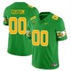Custom Oregon Ducks Jersey Name and Number ‘Mighty Oregon’ Throwback Football Style 2 Green