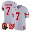 CJ Stroud Jersey #7 Ohio State Buckeyes College Football Stitched Logo Patch Gray