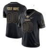 Custom Wisconsin Badgers Jersey Name and Number NCAA College Football Black Gold