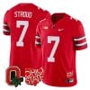 CJ Stroud Jersey #7 Ohio State Buckeyes College Football Stitched Logo Patch Scarlet