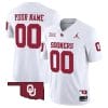 Custom Oklahoma Sooners Jersey Name and Number Vapor Limited College Football Stitched White