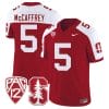 Christian McCaffrey Jersey #5 Standford Cardinal Jersey Vapor Limited College Football Crimson Alternate