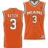 Christian Watson Jersey #3 Miami Hurricanes NIL College Basketball Lightweight Orange 3 Christian Watson Jersey #3 Miami Hurricanes NIL College Basketball Lightweight Orange