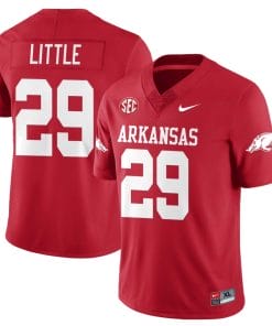 Cam Little Jersey #29 Arkansas Razorback Football All Stitched Red