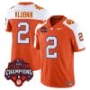 Cade Klubnik Jersey #2 Clemson Tigers Vapor Limited Champions Patch College Football Stitched Alternate