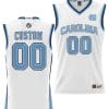 Custom UNC Tar Heels Jersey Name and Number College NIL Basketball Lightweight White