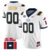 Custom Ole Miss Rebels Jersey Name and Number Football Flag Patch All Stitched White 1