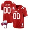 Custom Ole Miss Rebels Jersey Name and Number Football All Stitched Red Rebels Map 7 Custom Ole Miss Rebels Jersey Name and Number Football All Stitched Red Rebels Map