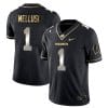 Chez Mellusi Jersey #1 Wisconsin Badgers Gold Vapor College Football Black Limited