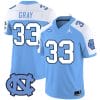 Cedric Gray Jersey #33 North Carolina Tar Heels Vapor Limited College Football Blue Alternate