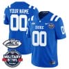Custom Duke Blue Devils Jersey Name and Number Football Limited Royal - Military Bowl 6 Custom Duke Blue Devils Jersey Name and Number Football Limited Royal - Military Bowl