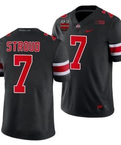 CJ Stroud Jersey #7 Ohio State Buckeyes Ohio Stadium Patch College Football Black