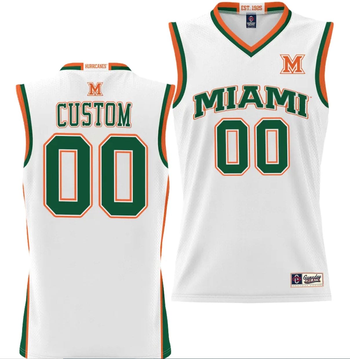 Custom Miami Hurricanes Jersey Name and Number NIL College Basketball Lightweight White 1 Custom Miami Hurricanes Jersey Name and Number NIL College Basketball Lightweight White