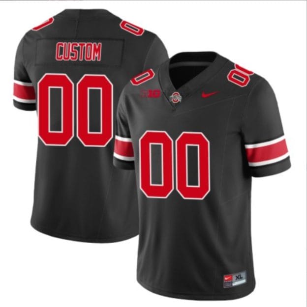 Custom Ohio State Buckeyes Jersey Name and Number College Football Stitched Black 1 Custom Ohio State Buckeyes Jersey Name and Number College Football Stitched Black