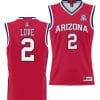 Caleb Love Jersey #2 Arizona Wildcats NIL College Basketball Lightweight Red 5 Caleb Love Jersey #2 Arizona Wildcats NIL College Basketball Lightweight Red