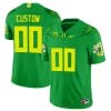 Custom Oregon Ducks Jersey Duck Logo Name and Number Football Green