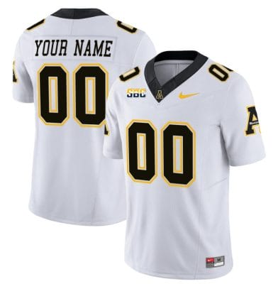 Custom Appalachian State Mountaineers Jersey Name and Number Vapor Limited College Football White 8 Custom Appalachian State Mountaineers Jersey Name and Number Vapor Limited College Football White