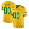 Custom Oregon Ducks Jersey Name and Number ‘Mighty Oregon’ Throwback Football Style 2 Yellow