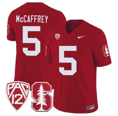 Christian McCaffrey Jersey #5 Standford Cardinal Jersey Vapor Limited College Football Crimson