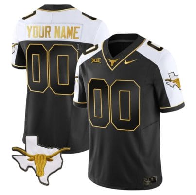 Custom Texas Longhorn Jersey Name and Number Gold Vapor Limited College Football Alternate 8 Custom Texas Longhorn Jersey Name and Number Gold Vapor Limited College Football Alternate