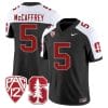 Christian McCaffrey Jersey #5 Standford Cardinal Jersey Vapor Limited College Football Black Alternate